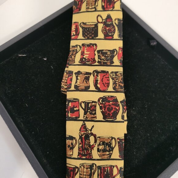 Vintage Rooster 1950's-60's Collectible Beer Stein Tie-Square tip - Picture 2 of 4